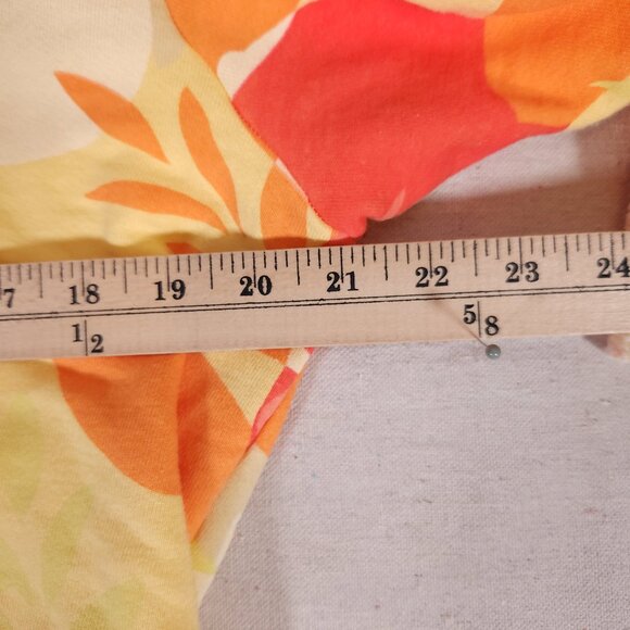 Fresh Produce Floral Terry Lined Soft Sweater Womens Medium Beach Summer USA - Picture 4 of 11